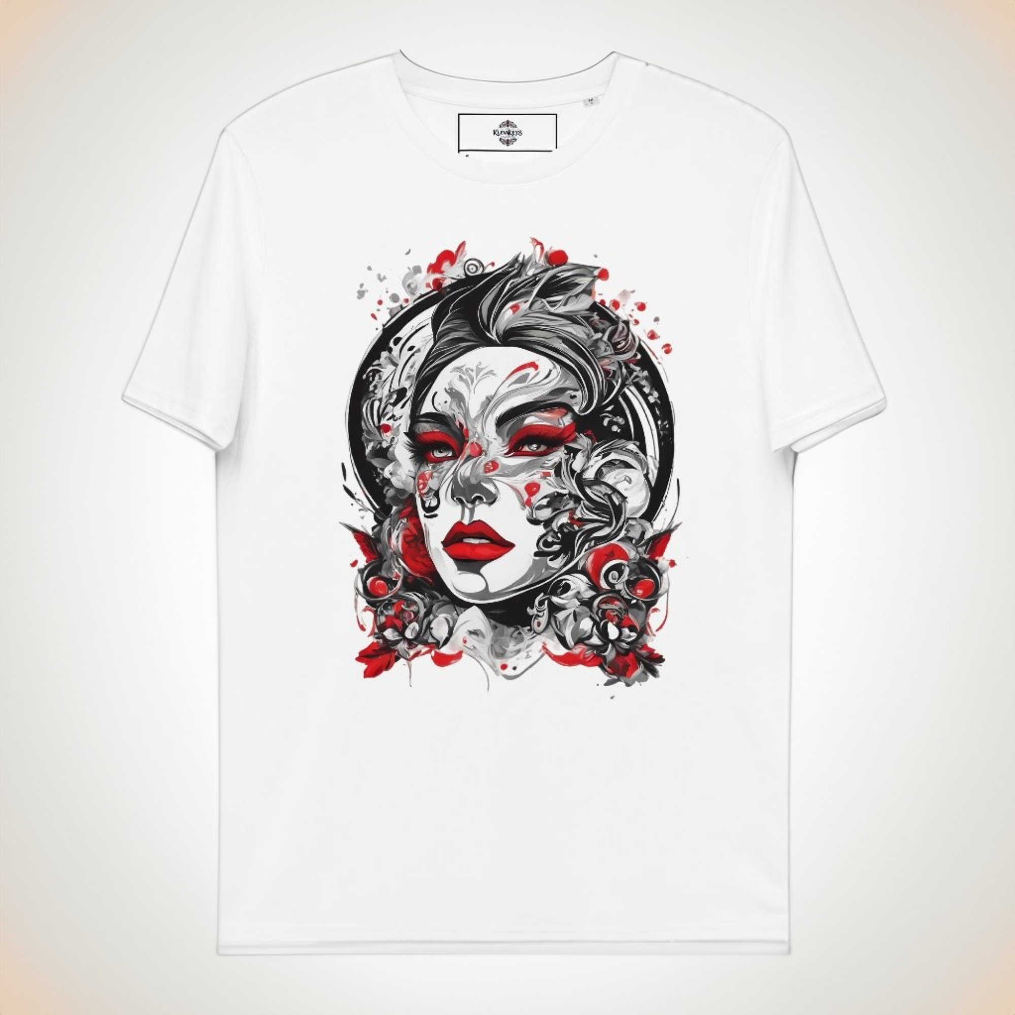 Crimson Elegance Unisex Organic Cotton T-Shirt