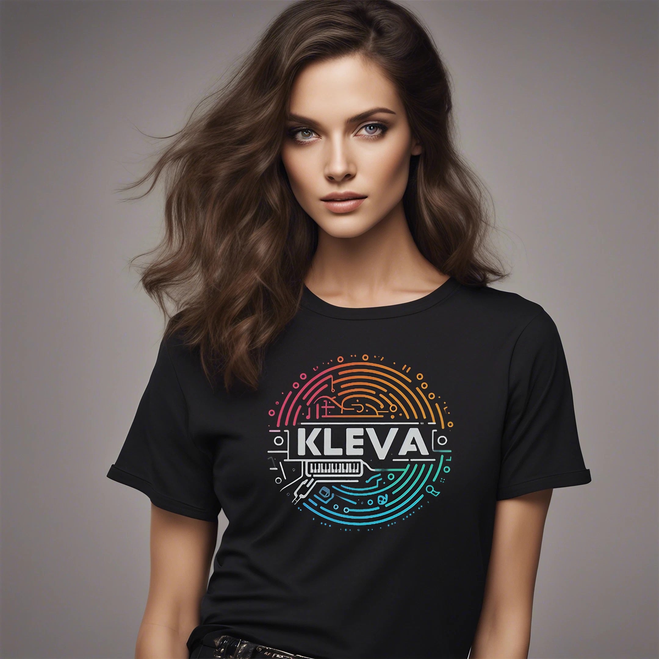 KLEVA Neon Circuit Women's Relaxed T-Shirt