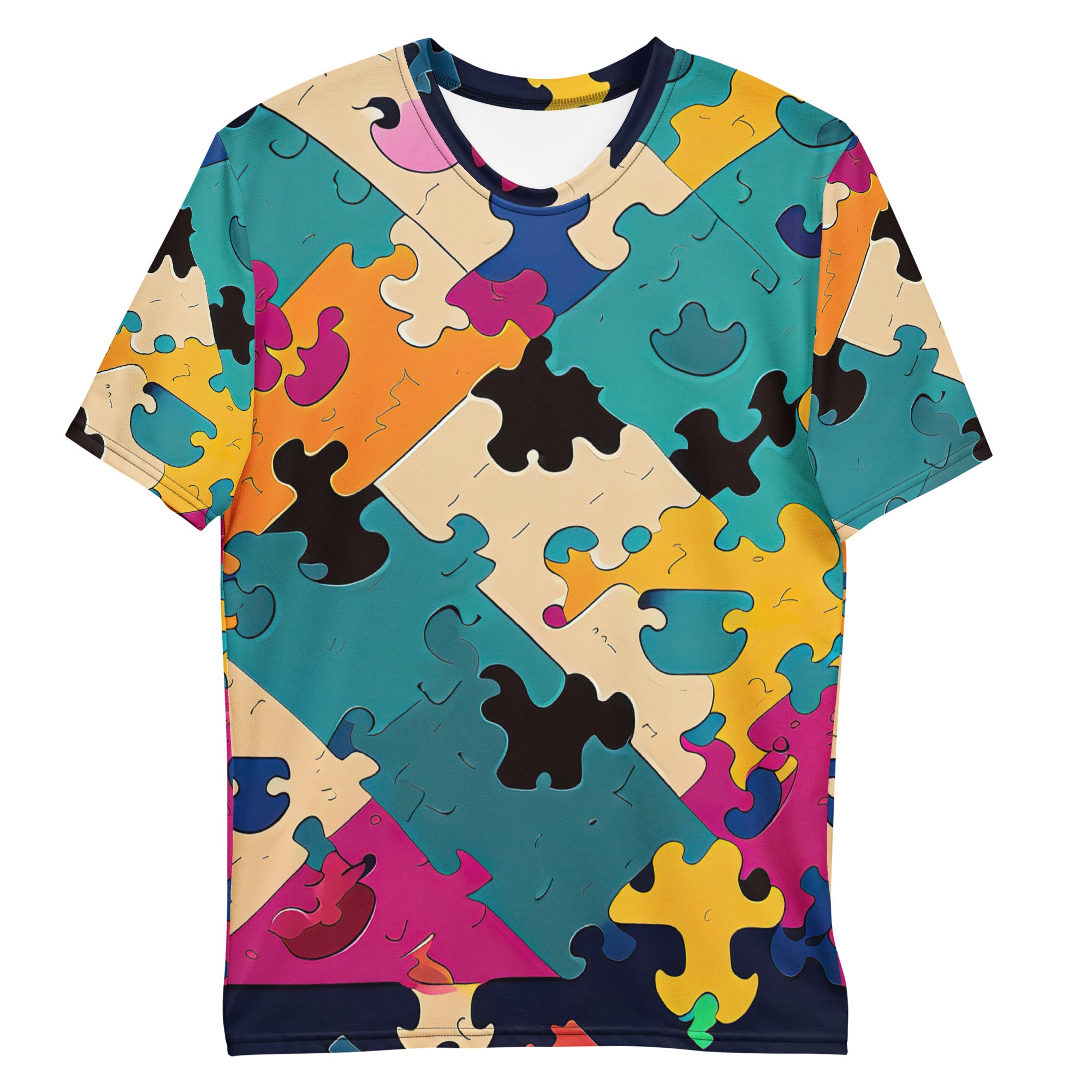 KlevaKeys Men's Warped Puzzle T-Shirt