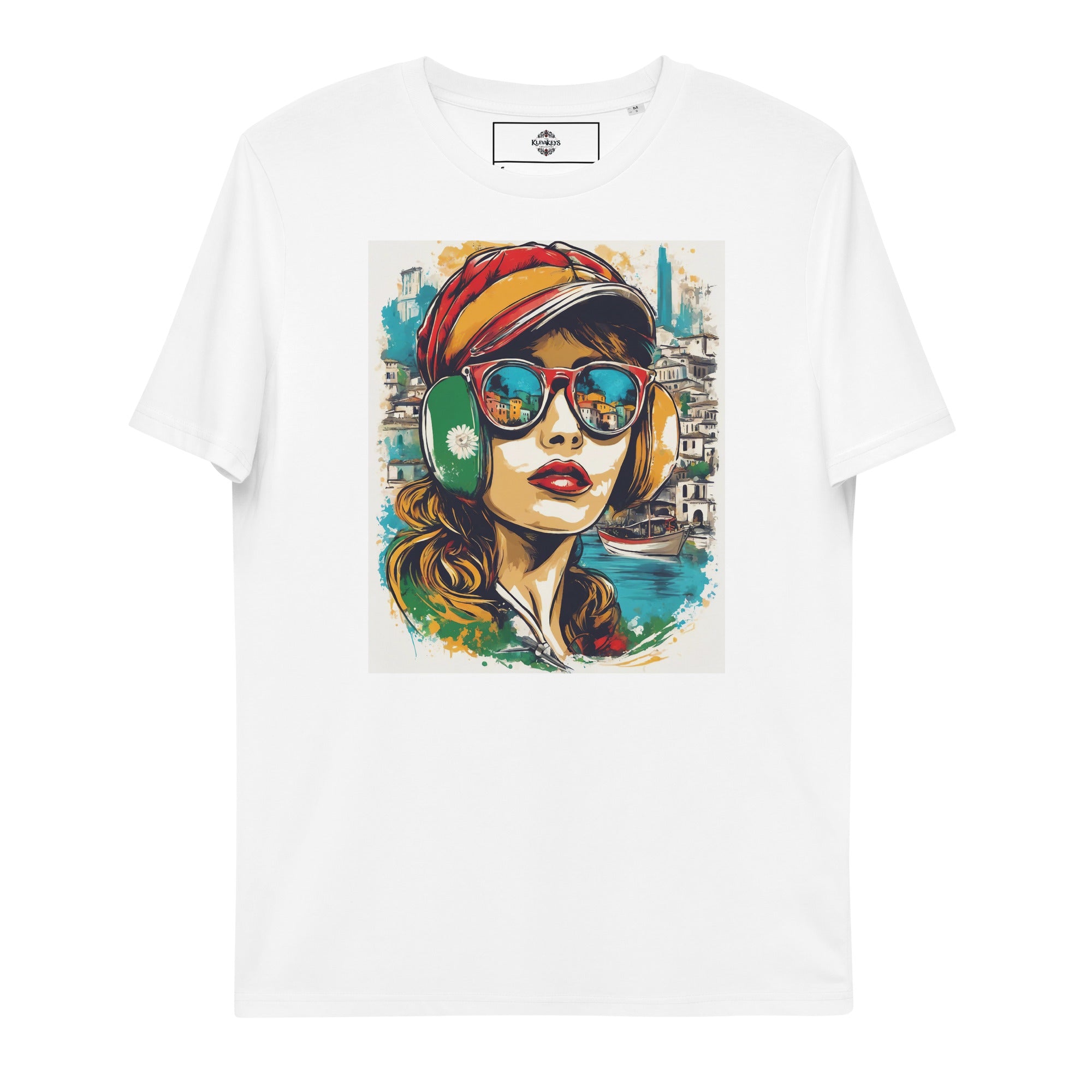 KlevaKeys Coastal Rhapsody Unisex Organic Cotton T-Shirt